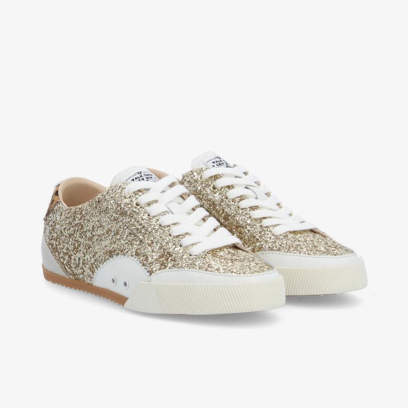 MICK SNEAKER W - GLIT/PONY LEO - GOLD
